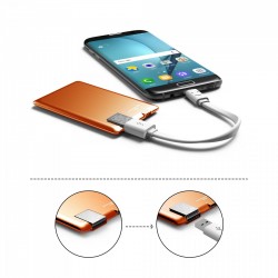 Портативная Батарея Xoopar - Power Card (Оранжевая, 1300 Ма*Ч) фото-1