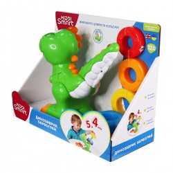 Двомовна іграшка, що розвиває Kiddi Smart – Динозаврик Барвограй фото-12