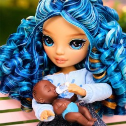Игровой набор с куклами Rainbow High серии Junior High Babysitters — Скайлер фото-8