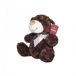 М'яка Іграшка - Ведмідь коричневий з бантом (33 См) фото-3