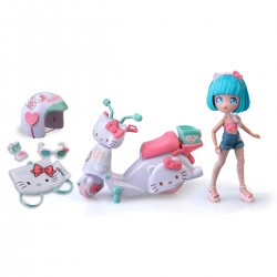 Игровой набор 4SF Manga Dolls серии Hello Kitty – Красотка Пинк на скутере фото-2
