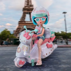 Игровой набор 4SF Manga Dolls серии Hello Kitty – Красотка Пинк на скутере фото-7