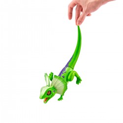 Интерактивная игрушка Robo Alive - Зеленая плащеносная ящерица фото-5