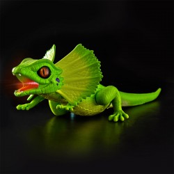 Интерактивная игрушка Robo Alive - Зеленая плащеносная ящерица фото-6