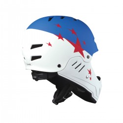 Защитный гоночный шлем MICRO - Бело-голубой (50-54 cm) фото-4