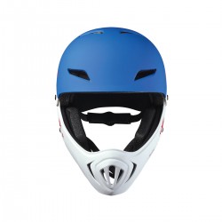 Защитный гоночный шлем MICRO - Бело-голубой (50-54 cm) фото-5