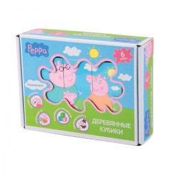 Деревянный Игровой Набор Peppa – Кубики Пеппы фото-1