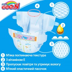 Підгузки Goo.N Для Дітей (L, 9-14 Кг) колекція 2017 року фото-7