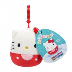М'яка іграшка на кліпсі Squishmallows - Хелоу Кітті (9 cm) фото-3