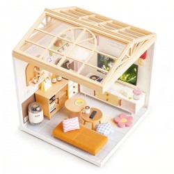 Конструктор-румбокс Mini House серии Интерьер – Гостиная (свет) фото-5