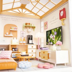 Конструктор-румбокс Mini House серии Интерьер – Гостиная (свет) фото-6