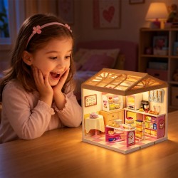 Конструктор-румбокс Mini House серии Интерьер – Кондитерская (свет) фото-2