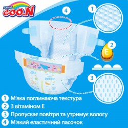 Подгузники Goo.N для детей коллекция 2019 (M, 6-11 кг) фото-4