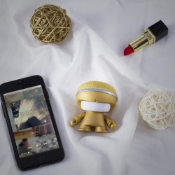Акустика Xoopar - Mini Xboy (7,5 Cm, Золотая, Bluetooth, Моно) фото-3