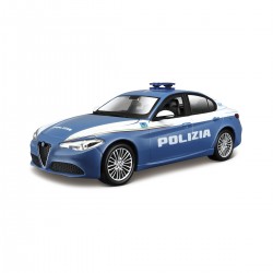 Автомодель - Alfa Romeo Giulia Polizia (Синій, 1:24) фото-5
