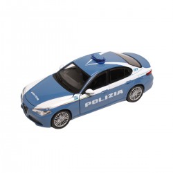 Автомодель - Alfa Romeo Giulia Polizia (Синій, 1:24) фото-6