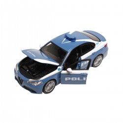 Автомодель - Alfa Romeo Giulia Polizia (Синій, 1:24) фото-1