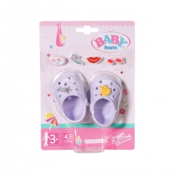 Взуття для ляльки BABY born - Святкові сандалі з значками (жовті) фото-1