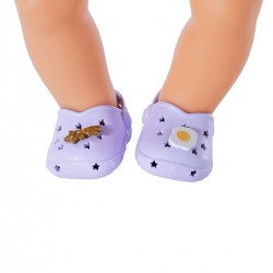 Взуття для ляльки BABY born - Святкові сандалі з значками (жовті) фото-2
