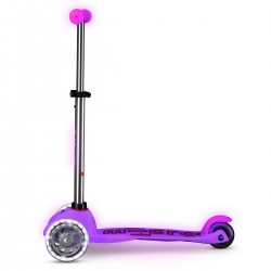 Самокат Micro серии Mini Deluxe Glow LED - Морозный розовый фото-4
