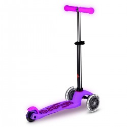 Самокат Micro серии Mini Deluxe Glow LED - Морозный розовый фото-5