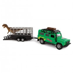 Ігровий набір – Land Rover (з причепом і динозавром) фото-1