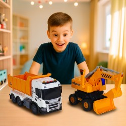 Игровой набор серии 2 in 1 Truck – Самосвал  Scania и экскаватор (свет, звук) фото-3