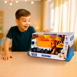 Игровой набор серии 2 in 1 Truck – Самосвал  Scania и экскаватор (свет, звук) фото-4