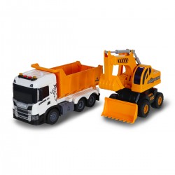 Игровой набор серии 2 in 1 Truck – Самосвал  Scania и экскаватор (свет, звук) фото-9