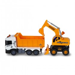 Игровой набор серии 2 in 1 Truck – Самосвал  Scania и экскаватор (свет, звук) фото-10