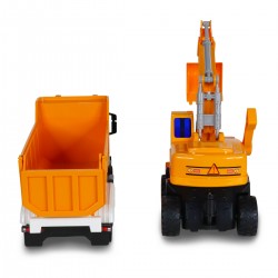Игровой набор серии 2 in 1 Truck – Самосвал  Scania и экскаватор (свет, звук) фото-12