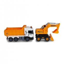 Игровой набор серии 2 in 1 Truck – Самосвал  Scania и экскаватор (свет, звук) фото-15