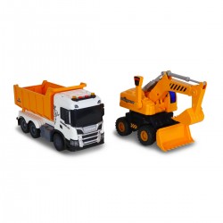 Игровой набор серии 2 in 1 Truck – Самосвал  Scania и экскаватор (свет, звук) фото-16