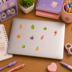 Набір 3D-наліпок Tiki Wiki серії Crystal – Тікі фрукти S2 фото-4