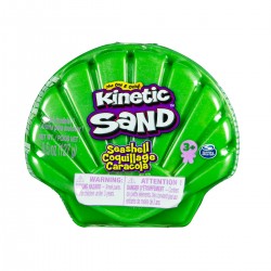 Набор пескадля детскоготворчества -KINETICSAND РАКУШКА ЗЕЛЕНАЯ фото-1