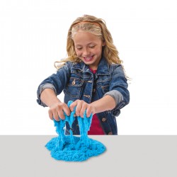Пісок Для Дитячої Творчості - Kinetic Sand Neon (Блакитний) фото-5