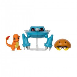 Набір ігрових фігурок Pokemon W17 - Кабуто, Чармандер, Метанг фото-2