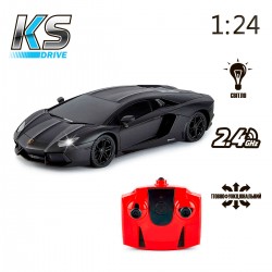 Автомобиль KS Drive на р/у - Lamborghini Aventador LP 700-4 (1:24, 2.4Ghz, черный) фото-6