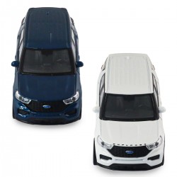 Автомодель - Ford Explorer 2023 (перламутрово-белый, голубой металлик) фото-14