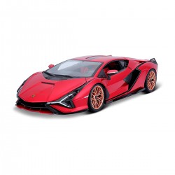 Автомодель - Lamborghini Sián FKP 37 (червоний металік, 1:18) фото-1