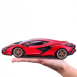 Автомодель - Lamborghini Sián FKP 37 (червоний металік, 1:18) фото-5