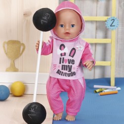 Набор одежды для куклы BABY born - Спортивный костюм (роз.) фото-5