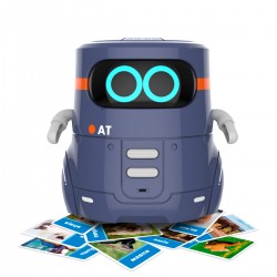 Розумний робот з сенсорним керуванням та навчальними картками - AT-ROBOT 2 (темно-фіолетовий) фото-4