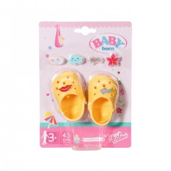 Взуття для ляльки BABY born - Святкові сандалі з значками (зелені) фото-1
