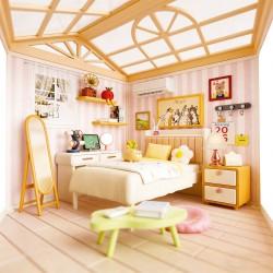 Конструктор-румбокс Mini House серии Интерьер – Спальня (свет) фото-5