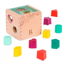Розвиваюча дерев'яна іграшка-сортер - Чарівний куб фото-2