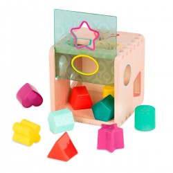 Розвиваюча дерев'яна іграшка-сортер - Чарівний куб фото-3