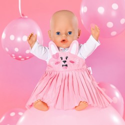 Одежда для куклы BABY BORN - Платье с зайкой фото-2