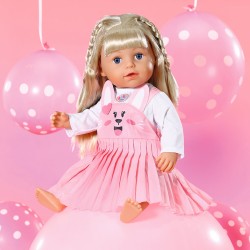 Одежда для куклы BABY BORN - Платье с зайкой фото-4