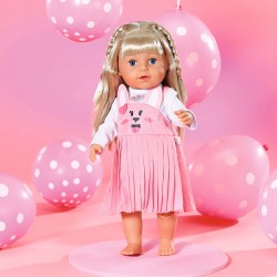 Одежда для куклы BABY BORN - Платье с зайкой фото-5